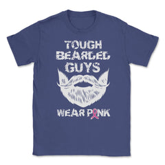 Tough Bearded Guys Wear Pink Breast Cancer Awareness design Unisex - Purple