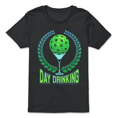 Pickleball Day Drinking Funny graphic - Premium Youth Tee - Black