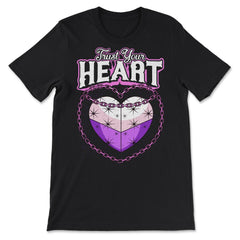 Asexual Trust Your Heart Asexual Pride product - Premium Unisex T-Shirt - Black