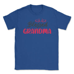 Blessed Grandma Beautiful Christian Grandmother Appreciation print - Royal Blue