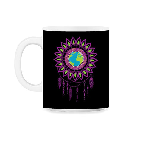 Earth Mandala Earth Day design Gifts graphic Tee 11oz Mug