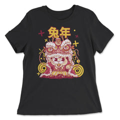 Chinese New Year of the Rabbit 2023 Dragon Costume design - Women's Relaxed Tee - Black