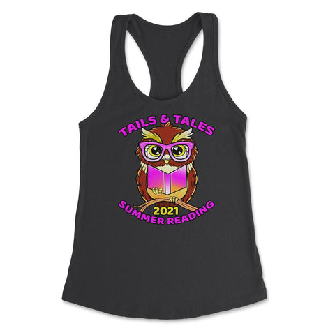 Summer Reading 2021 Tails & Tales Funny Kawaii Owl design Women's
