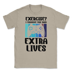 Funny Gamer Vintage Exercise Thought You Said Extra Lives graphic - Cream
