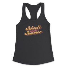 Funny School's Out for Summer Retro Vintage graphic Women's Racerback