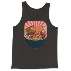 Ramen Octopus for Fans of Japanese Cuisine and Culture product - Tank Top - Black