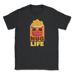 Nug Life Kawaii Chicken Nuggets Bucket Character Hilarious print - Black