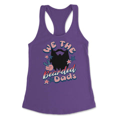 We The Bearded Dads 4th of July Independence Day graphic Women's - Purple