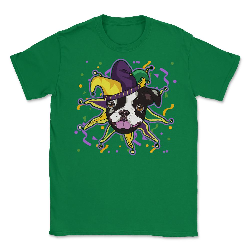 Mardi Gras French Bulldog Jester Funny Gift graphic Unisex T-Shirt