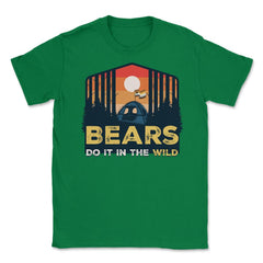 Bear Brotherhood Flag Bears Do It In The Wild Retro graphic Unisex - Green