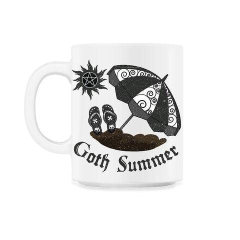 Gothic Summer Umbrella Sun & Flip Flops Goth Punk Grunge product 11oz
