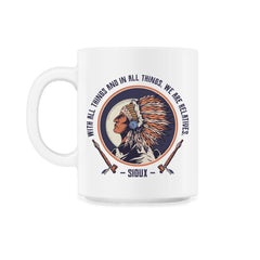 Chieftain Native American Tribal Chief Native Americans graphic - 11oz Mug - White