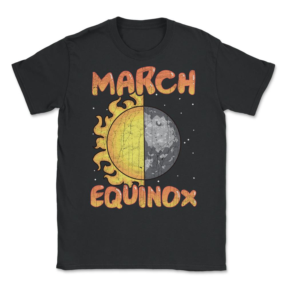 March Equinox Sun and Moon Cool Gift product Unisex T-Shirt - Black