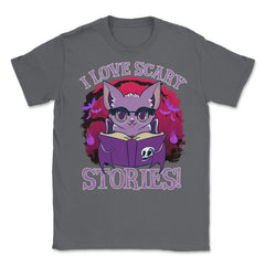 Cute Bat Kawaii Style Reading Horror Stories design Unisex T-Shirt