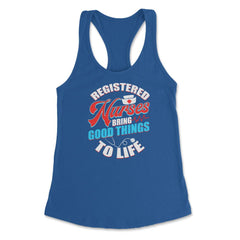 Registered Nurses Funny Humor RN T-Shirt Women's Racerback Tank