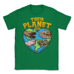 Their Planet Also Animal Rights Friendly Message Vegan Meme graphic - Green