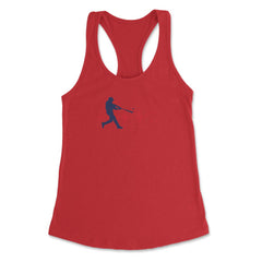 Baseball Lover Heartbeat Pitcher Batter Catcher Funny graphic Women's - Red