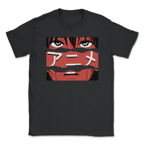 Anime Japanese Calligraphy Symbol Theme Gift graphic Unisex T-Shirt - Black