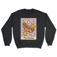 The Hot Dog Foodie Tarot Card Hot Dogs Lover Fortune Teller graphic - Unisex Sweatshirt - Black