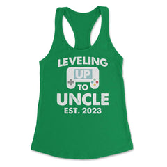 Funny Gamer Uncle Leveling Up To Uncle Est 2023 Gaming graphic - Kelly Green