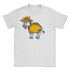 Donkey Taco Funny Burro Design for Cinco de Mayo graphic Unisex - White