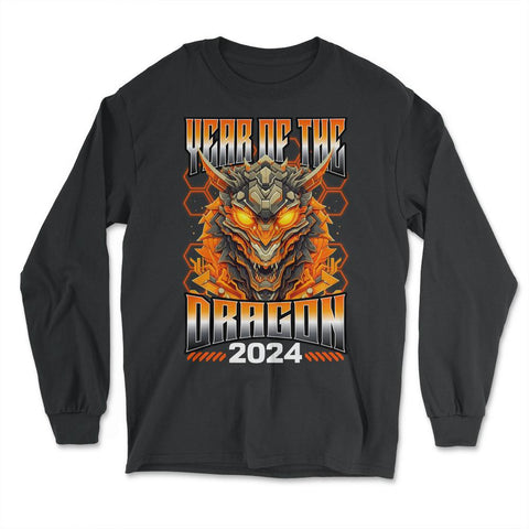 Mecha Dragon Year Of The Dragon Graphic graphic - Long Sleeve T-Shirt - Black