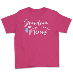 Funny Grandma Of Twins Proud Grandmother Of Grandkids product Youth - Heliconia