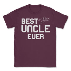 Funny Best Uncle Ever Fist Bump Niece Nephew Appreciation product - Maroon