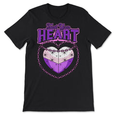 Asexual Trust Your Heart Asexual Pride print - Premium Unisex T-Shirt - Black