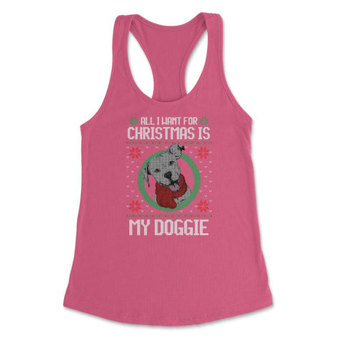 All I want for XMAS is my Doggie Funny T-Shirt Tee Gift Women's
