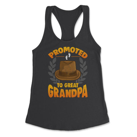 Promoted to Great Grandpa Women's Racerback Tank