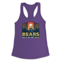 Bear Brotherhood Flag Bears Do It In The Wild Retro graphic Women's - Purple