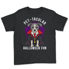Pet-tacular Dog Halloween Design Graphic For Dog Lovers design - Youth Tee - Black