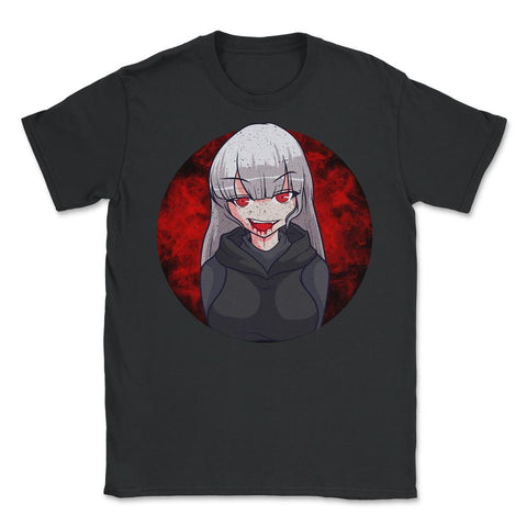 Anime Vampire Girl Halloween Design Gift design Unisex T-Shirt - Black