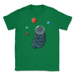 Tardigrade Kawaii Character in Space Hilarious product Unisex T-Shirt - Green