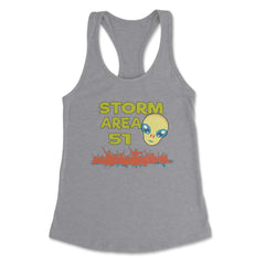 Storm Area 51 Funny Green Alien Can't Stop All of Us graphic Women's