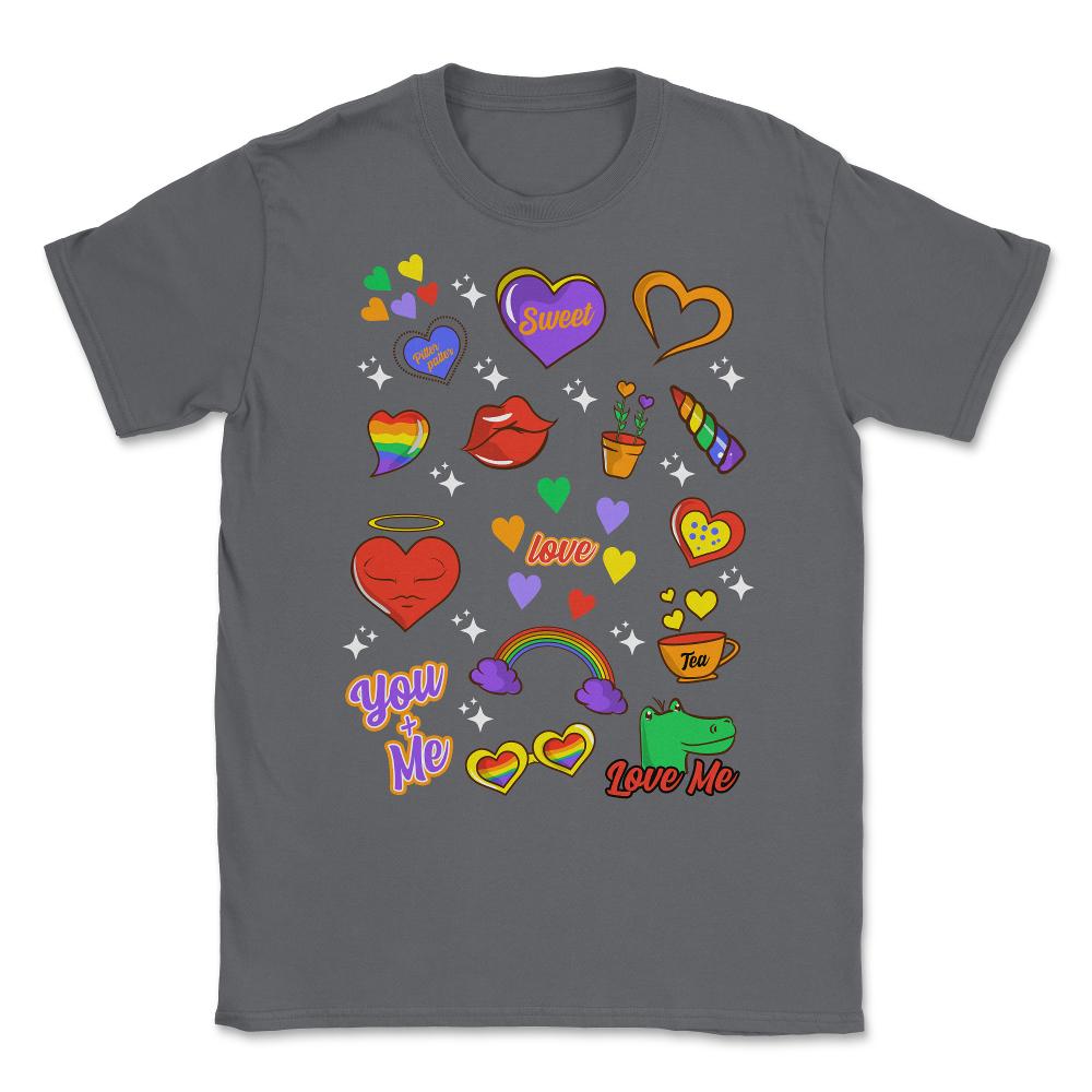 Gay Pride LGBTQ+ Collection Fun Gift design Unisex T-Shirt - Smoke Grey
