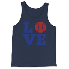 Funny Baseball Lover Love Coach Pitcher Batter Catcher Fan product - Tank Top - Navy
