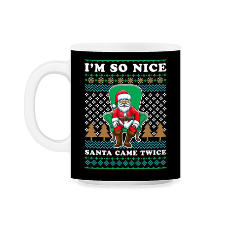 Santa Ugly Christmas Sweater Funny 11oz Mug