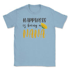 Happiness Is Being A Nana Proud Grandma Sunflower product Unisex - Light Blue