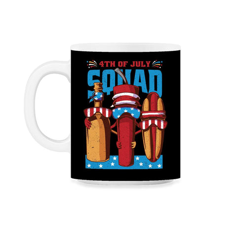 4th of July Squad Patriotic Funny USA Flag Gang Grunge product 11oz