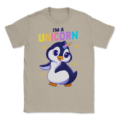I'm a Unicorn Happy Penguin with Unicorn Horn Funny Kawaii design - Cream