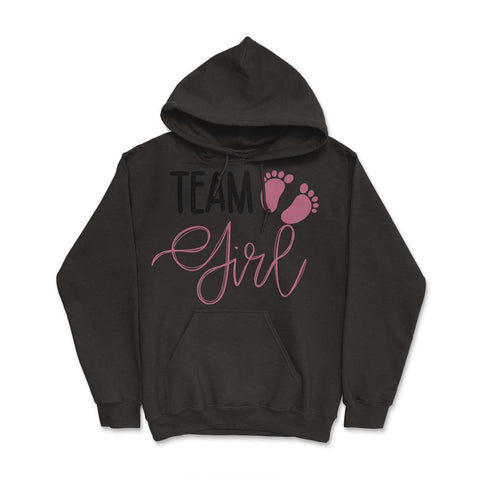 Funny Team Girl Baby Shower Gender Reveal Announcement product Hoodie - Black