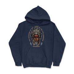 Chieftain Peacock Feathers Motivational Native Americans product - Hoodie - Navy