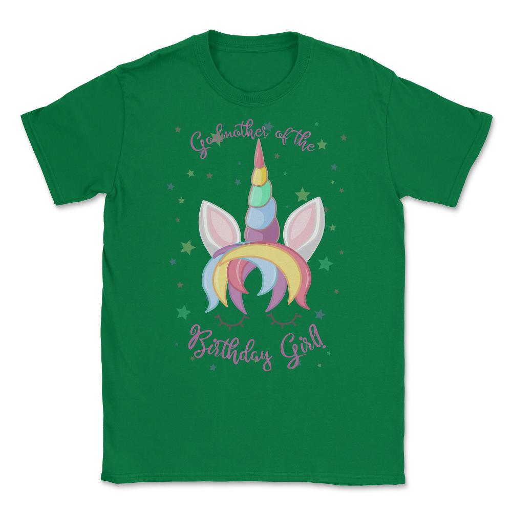 Godmother of the Birthday Girl! Unicorn Face print Unisex T-Shirt