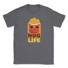 Nug Life Kawaii Chicken Nuggets Bucket Character Hilarious print - Smoke Grey