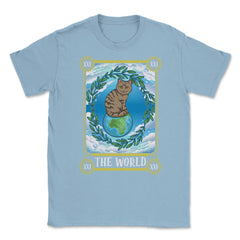 The World Cat Arcana Tarot Card Mystical Wiccan graphic Unisex T-Shirt