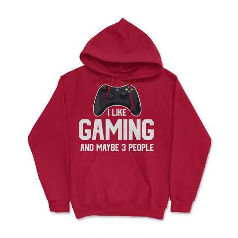 Funny Gamer Controller I Like Gaming And Maybe 3 People Gag graphic - Red