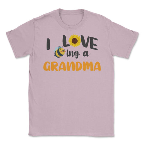 Funny Bee Sunflower I Love Being A Grandma Grandmother product Unisex - Light Pink