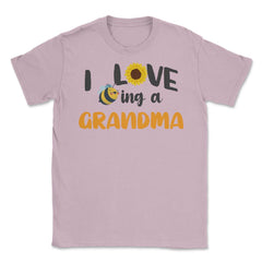 Funny Bee Sunflower I Love Being A Grandma Grandmother product Unisex - Light Pink